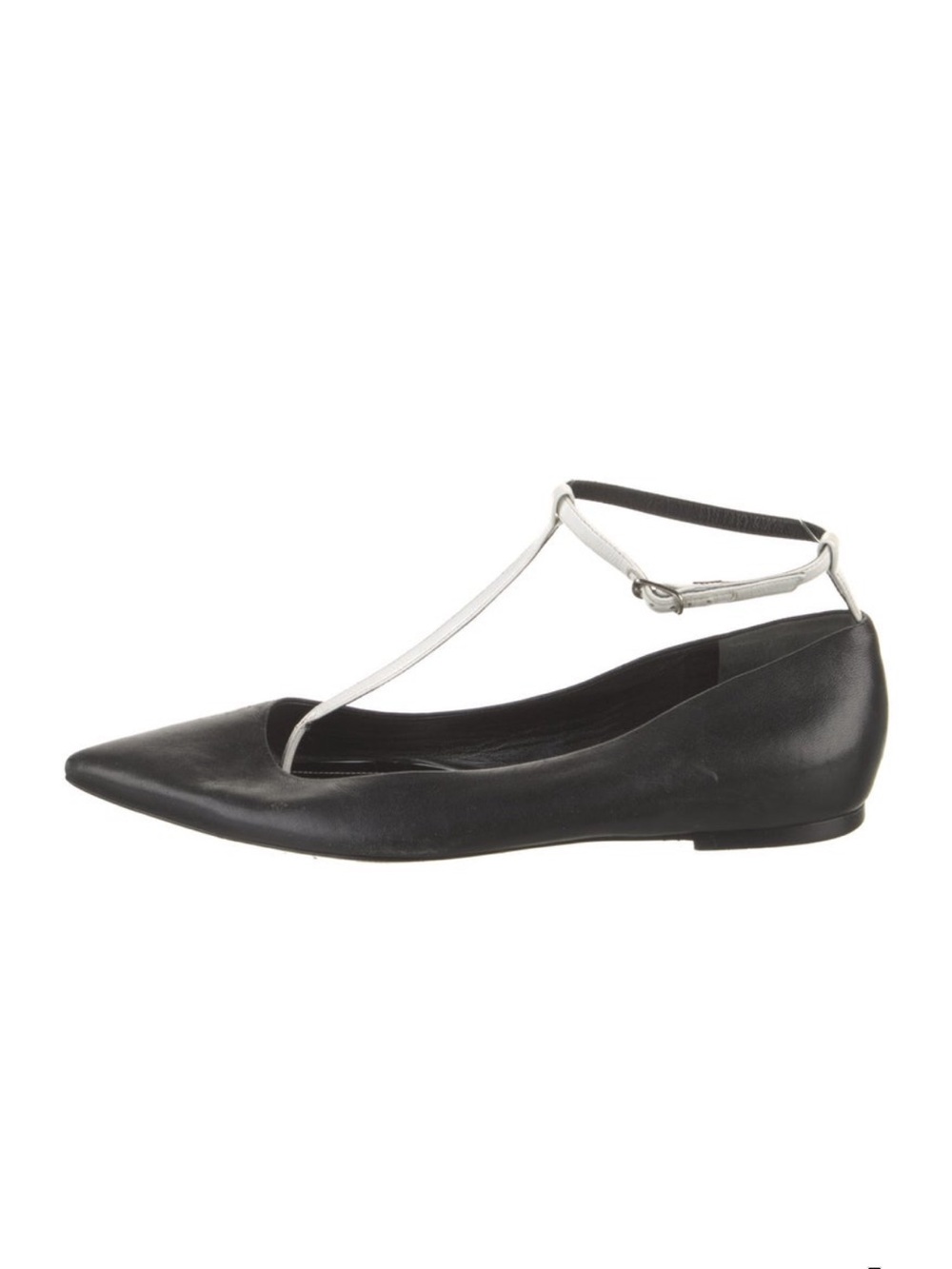 Balenciaga flat two toned pointed shoe